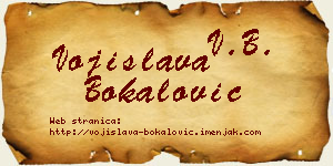 Vojislava Bokalović vizit kartica
